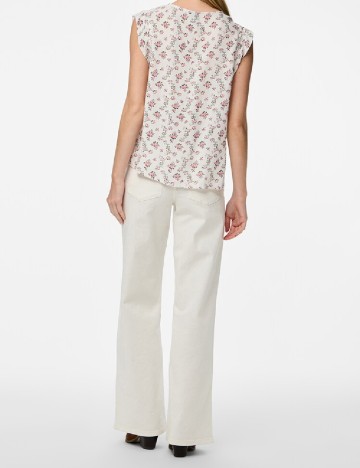 Bluza Pieces, alb
