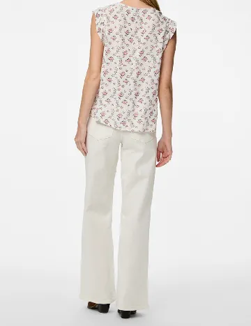 Bluza Pieces, alb