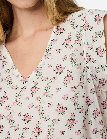 Bluza Pieces, alb