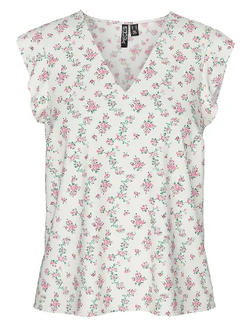 Bluza Pieces, alb