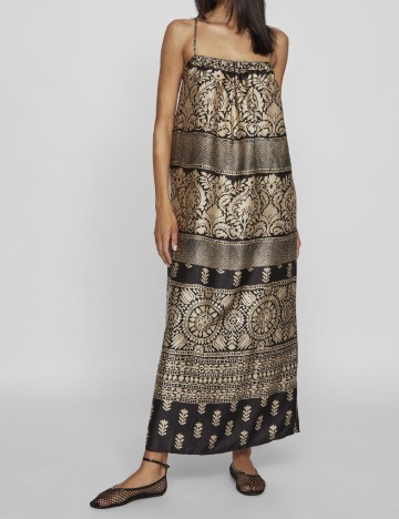 Rochie lunga Vila, bej