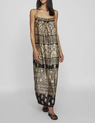 Rochie lunga Vila, bej