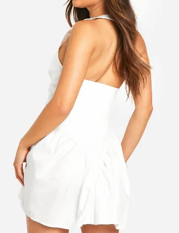 Rochie scurta Boohoo, alb