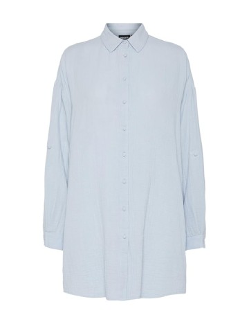 Camasa Oversize Pieces, bleu