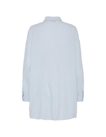 Camasa Oversize Pieces, bleu