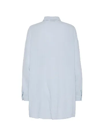 Camasa Oversize Pieces, bleu