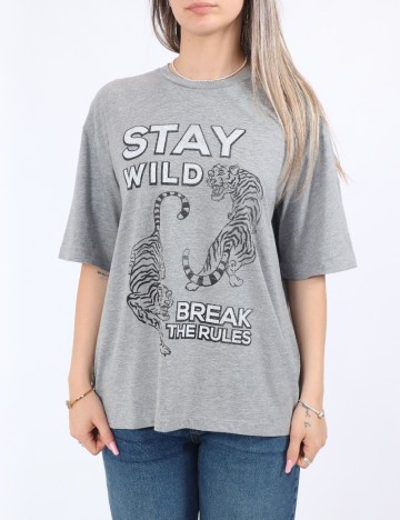 Tricou Noisy May, gri