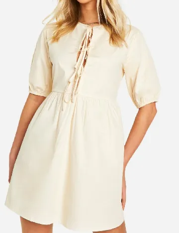 Rochie scurta Boohoo, crem Crem