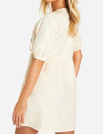 Rochie scurta Boohoo, crem