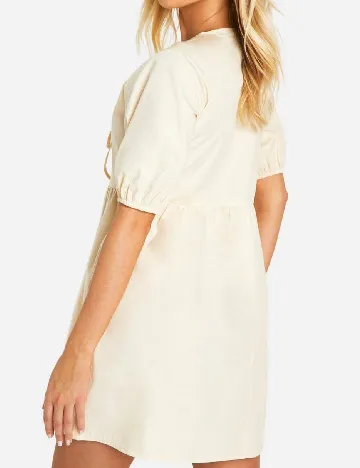 Rochie scurta Boohoo, crem Crem