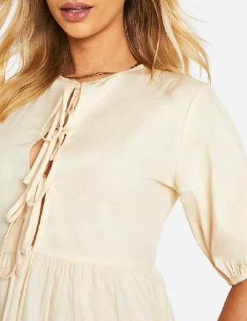 Rochie scurta Boohoo, crem Crem