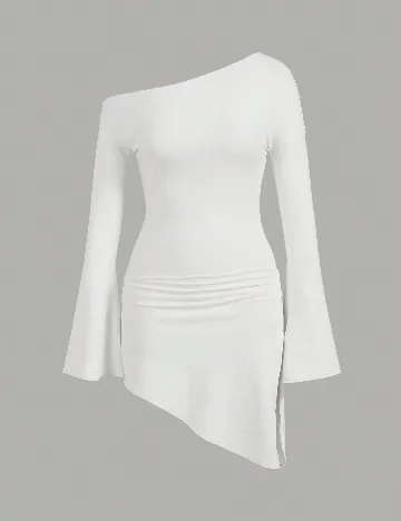 Rochie de plaja SHEIN, alb