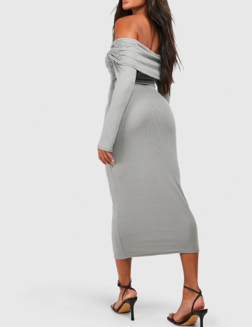 Rochie medie Boohoo, gri