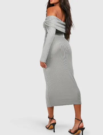 Rochie medie Boohoo, gri