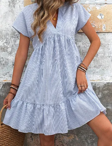 Rochie scurta SHEIN, albastru Albastru