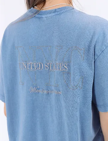 Tricou Only, albastru
