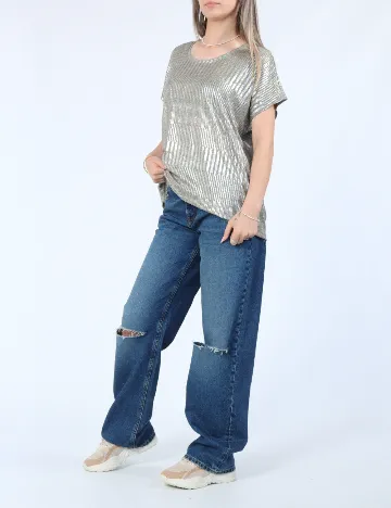 Bluza Only, gri/verde