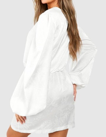 Rochie scurta Boohoo, alb