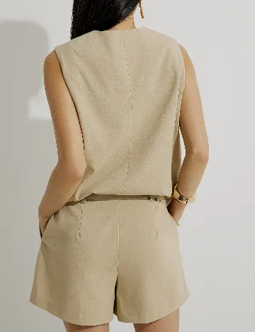 Pantaloni scurti Vero Moda, bej