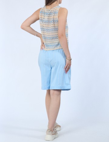Pantaloni scurti Vero Moda, albastru