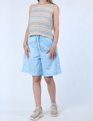 Pantaloni scurti Vero Moda, albastru