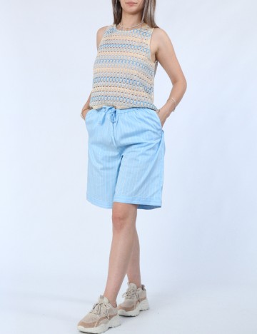 Pantaloni scurti Vero Moda, albastru