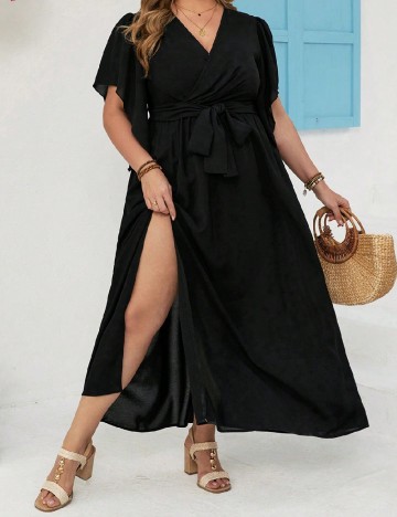 Rochie lunga SHEIN CURVE, negru