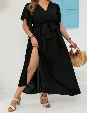 Rochie lunga SHEIN CURVE, negru