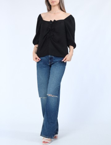 Top Vero Moda, negru