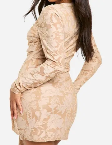 Rochie scurta Boohoo, maro
