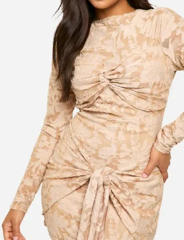 Rochie scurta Boohoo, maro