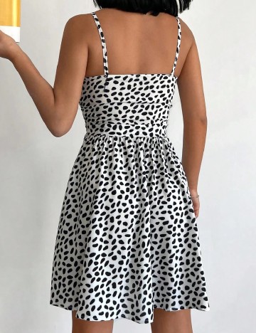 Rochie scurta SHEIN, alb/negru