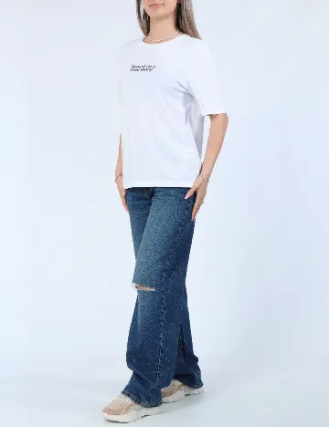 Tricou Only, alb