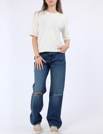Tricou Vero Moda, crem