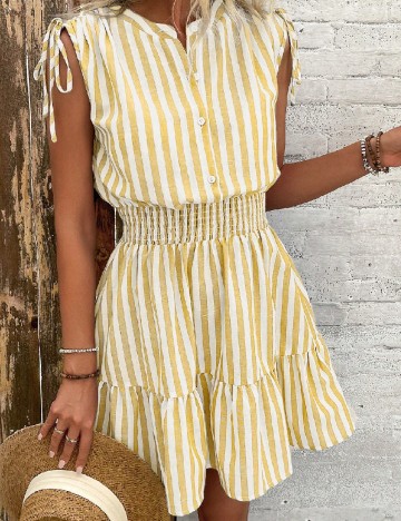 Rochie scurta SHEIN, galben