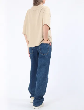 Tricou Only, bej