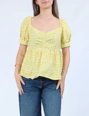 Bluza Pieces, galben