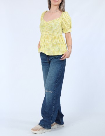 Bluza Pieces, galben
