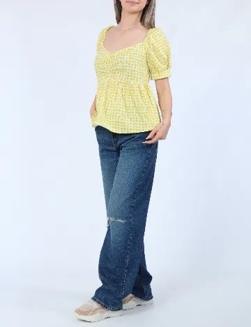 Bluza Pieces, galben