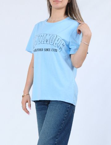 Tricou Pieces, albastru