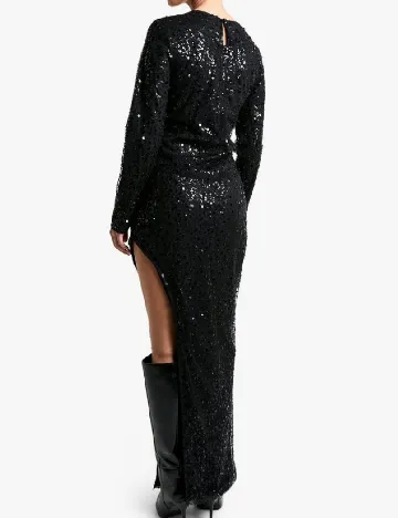 Rochie lunga Boohoo, negru