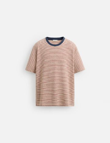 Tricou Zara, caramiziu
