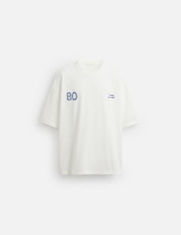 Tricou Oversize Zara, alb