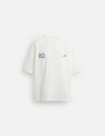 Tricou Oversize Zara, alb