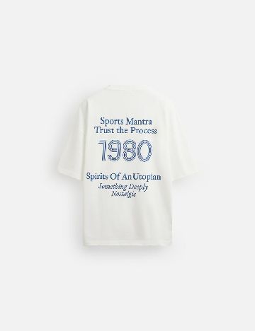 Tricou Oversize Zara, alb