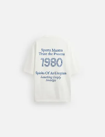 Tricou Oversize Zara, alb