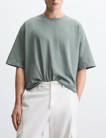 Tricou Oversize Zara, verde