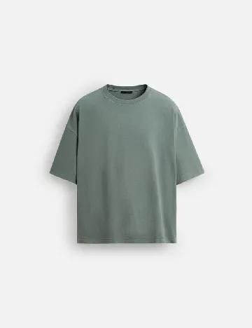 Tricou Oversize Zara, verde