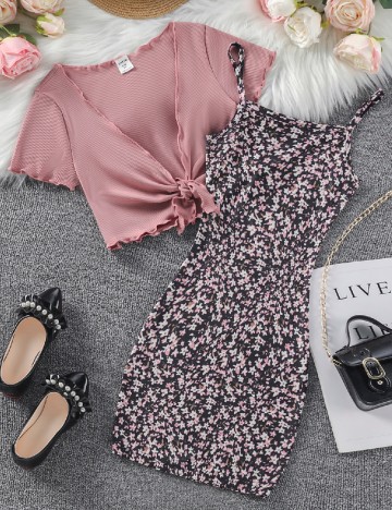 Compleu Shein Kids, mix culori