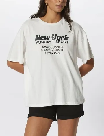 Tricou Oversize Only, alb